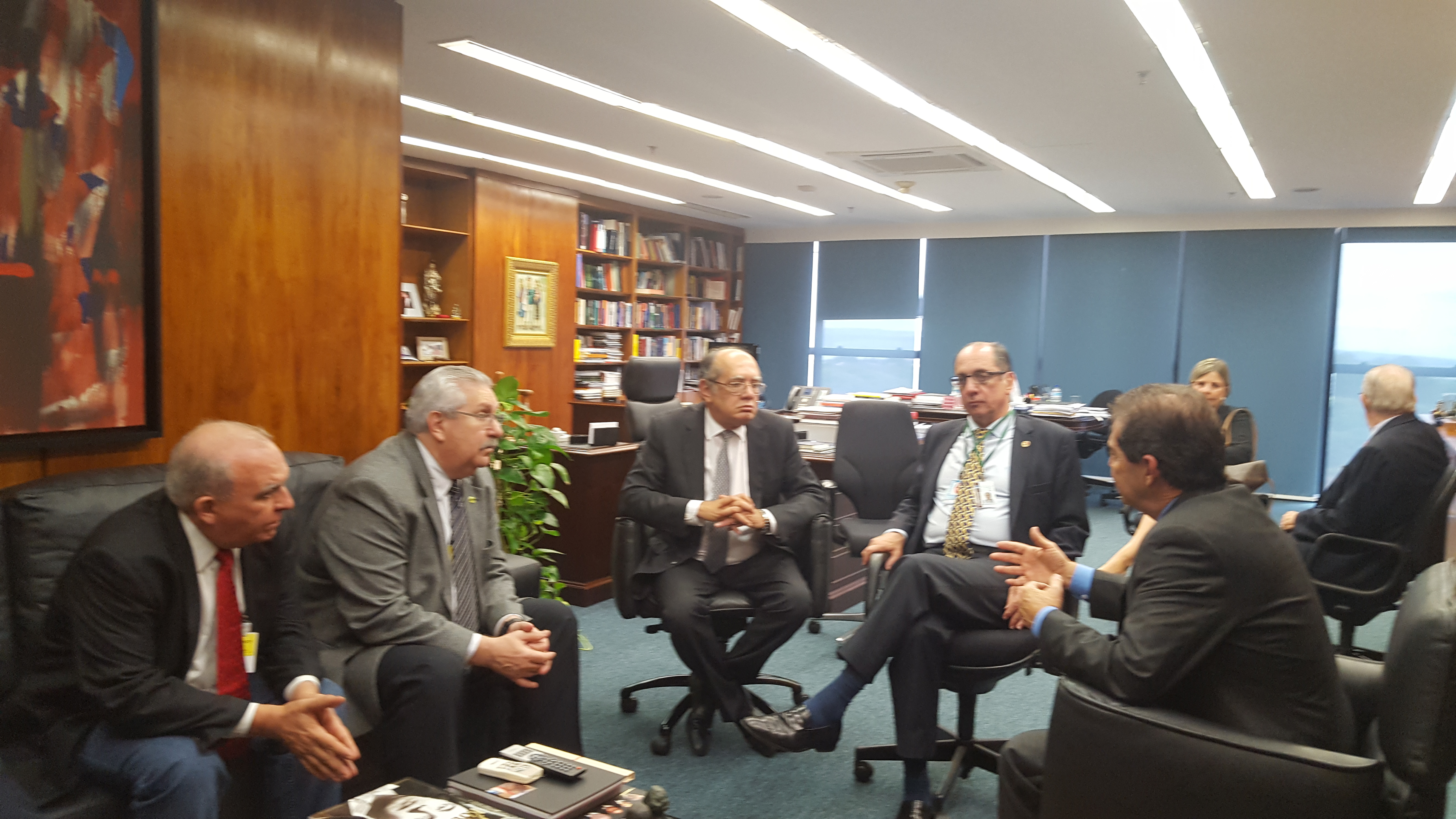 Presidente da UGT participa de reunião com Ministro Gilmar Mendes